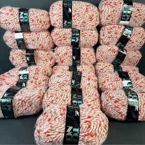 Vintage Hayfield Red and White Yarn Bundle
